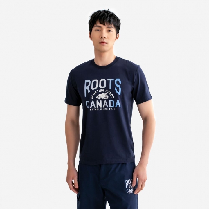 NATURE ATHLETICS T-SHIRTRoots 男裝-NATURE ATHLETICS 短袖上衣