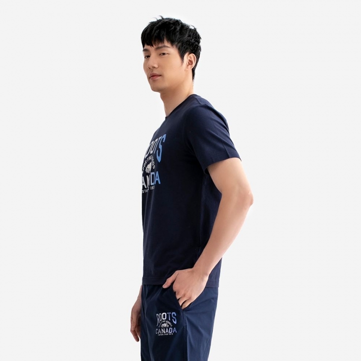 NATURE ATHLETICS T-SHIRTRoots 男裝-NATURE ATHLETICS 短袖上衣