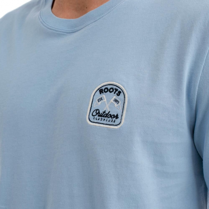 OUTDOOR CLUBHOUSE SLIM T-SHIRTRoots 男裝-OUTDOOR CLUBHOUSE SLIM 短袖上衣