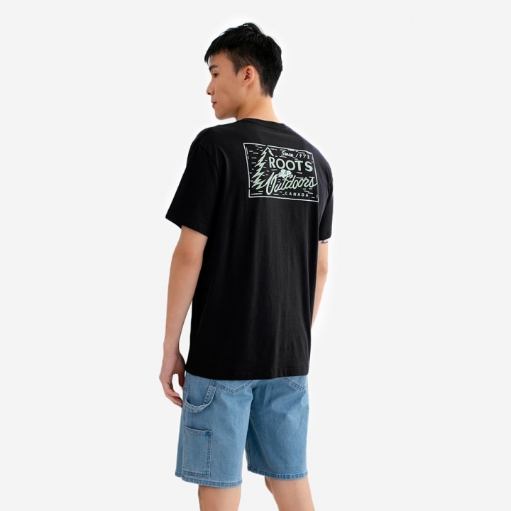 ROOTS OUTDOORS T-SHIRTRoots 男裝-ROOTS OUTDOORS 短袖上衣
