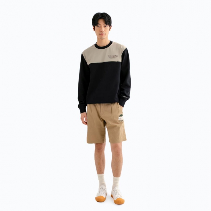 ROOTS EXPLORERS CREWRoots 男裝-ROOTS EXPLORERS 圓領上衣