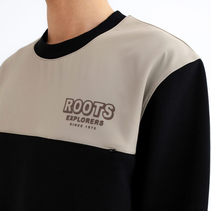 ROOTS EXPLORERS CREWRoots 男裝-ROOTS EXPLORERS 圓領上衣