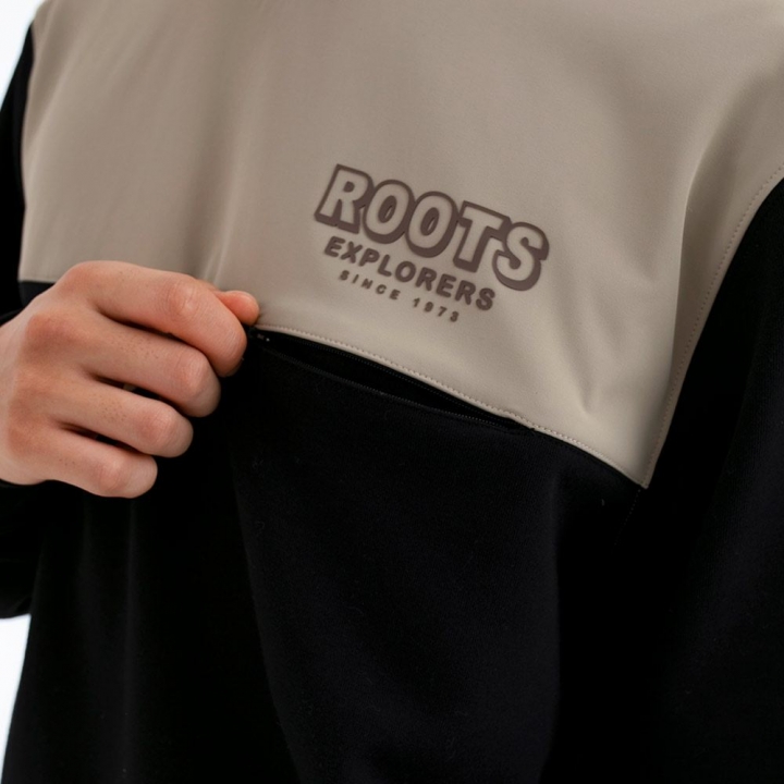 ROOTS EXPLORERS CREWRoots 男裝-ROOTS EXPLORERS 圓領上衣