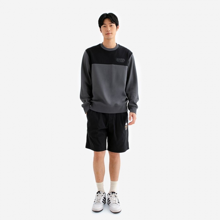 ROOTS EXPLORERS CREWRoots 男裝-ROOTS EXPLORERS 圓領上衣
