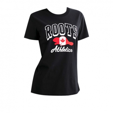 RootsRoots Roots女裝- CANADA BEAVER 短袖上衣