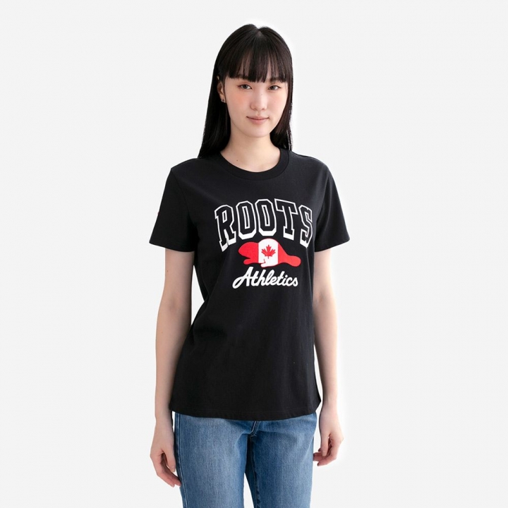 CANADA BEAVER T-SHIRTRoots女裝- CANADA BEAVER 短袖上衣