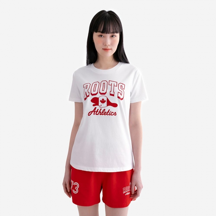 CANADA BEAVER T-SHIRTRoots女裝- CANADA BEAVER 短袖上衣