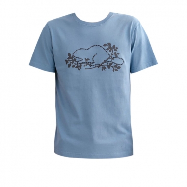 RootsRoots Roots 男裝-NOVELTY BEAVER SLIM 短袖上衣