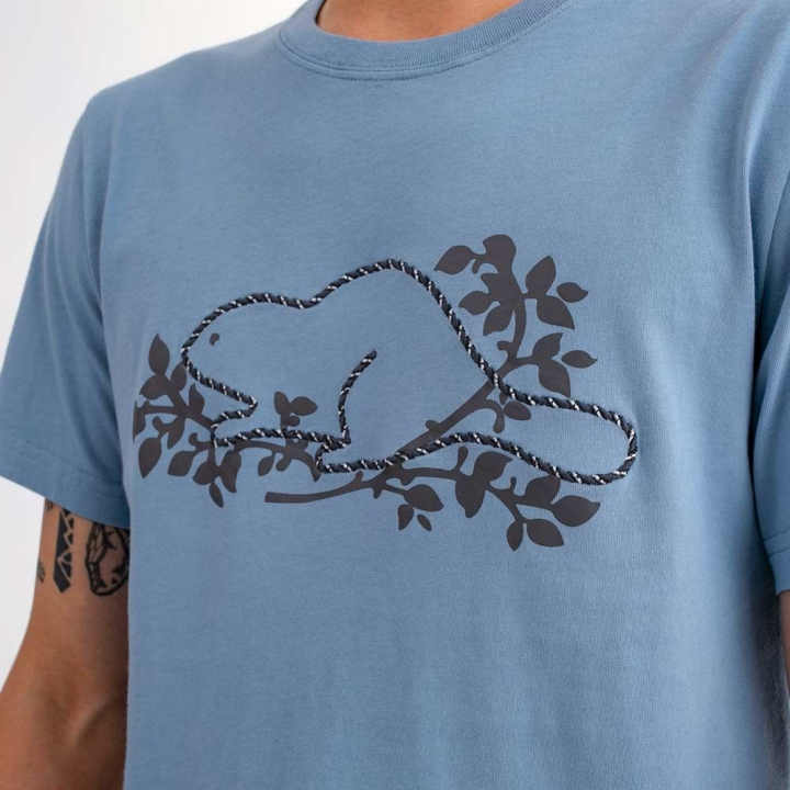 NOVELTY BEAVER SLIM T-SHIRTRoots 男裝-NOVELTY BEAVER SLIM 短袖上衣