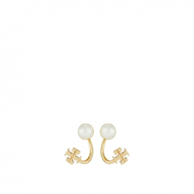 Tory Burch湯麗柏琦 SMALL KIRA PEARL FRONT-BACK 耳環