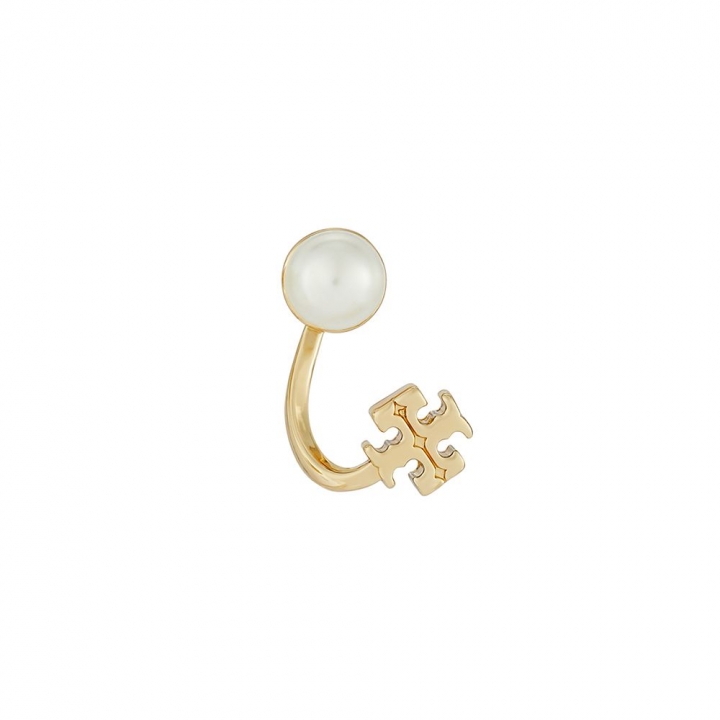 SMALL KIRA PEARL FRONT-BACK EARRINGSMALL KIRA PEARL FRONT-BACK 耳環