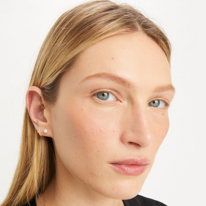 SMALL KIRA PEARL FRONT-BACK EARRINGSMALL KIRA PEARL FRONT-BACK 耳環
