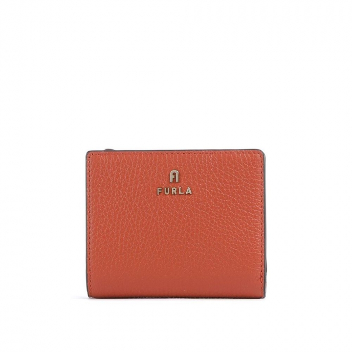 FURLA CAMELIA S COMPACT WALLET L ZIPFURLA CAMELIA 拉鍊短夾