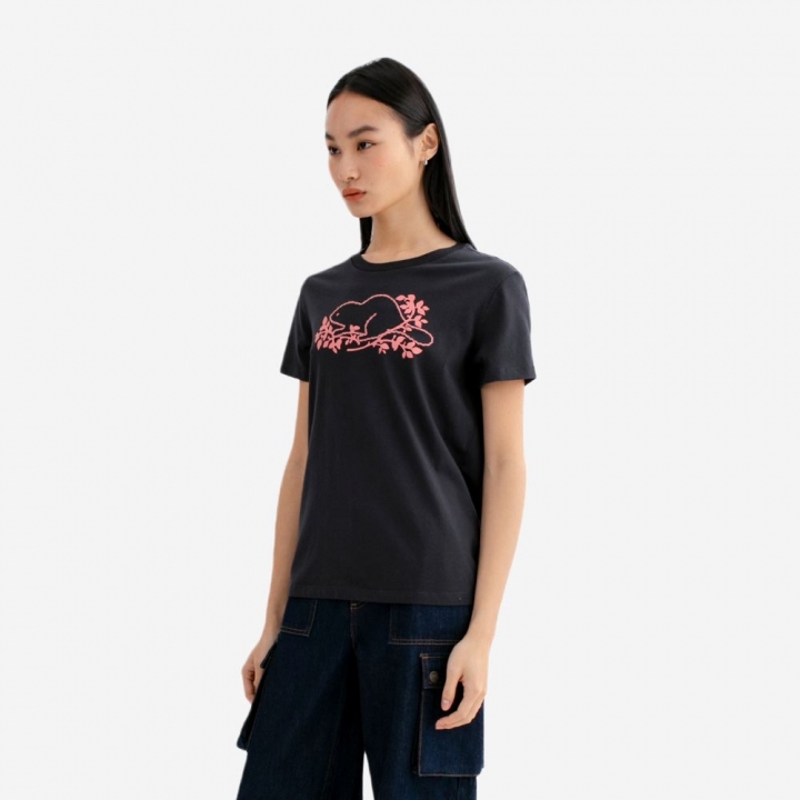 NOVELTY BEAVER T-SHIRTRoots女裝- NOVELTY BEAVER 短袖上衣