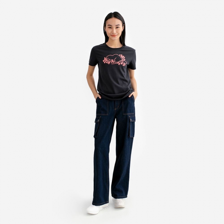 NOVELTY BEAVER T-SHIRTRoots女裝- NOVELTY BEAVER 短袖上衣