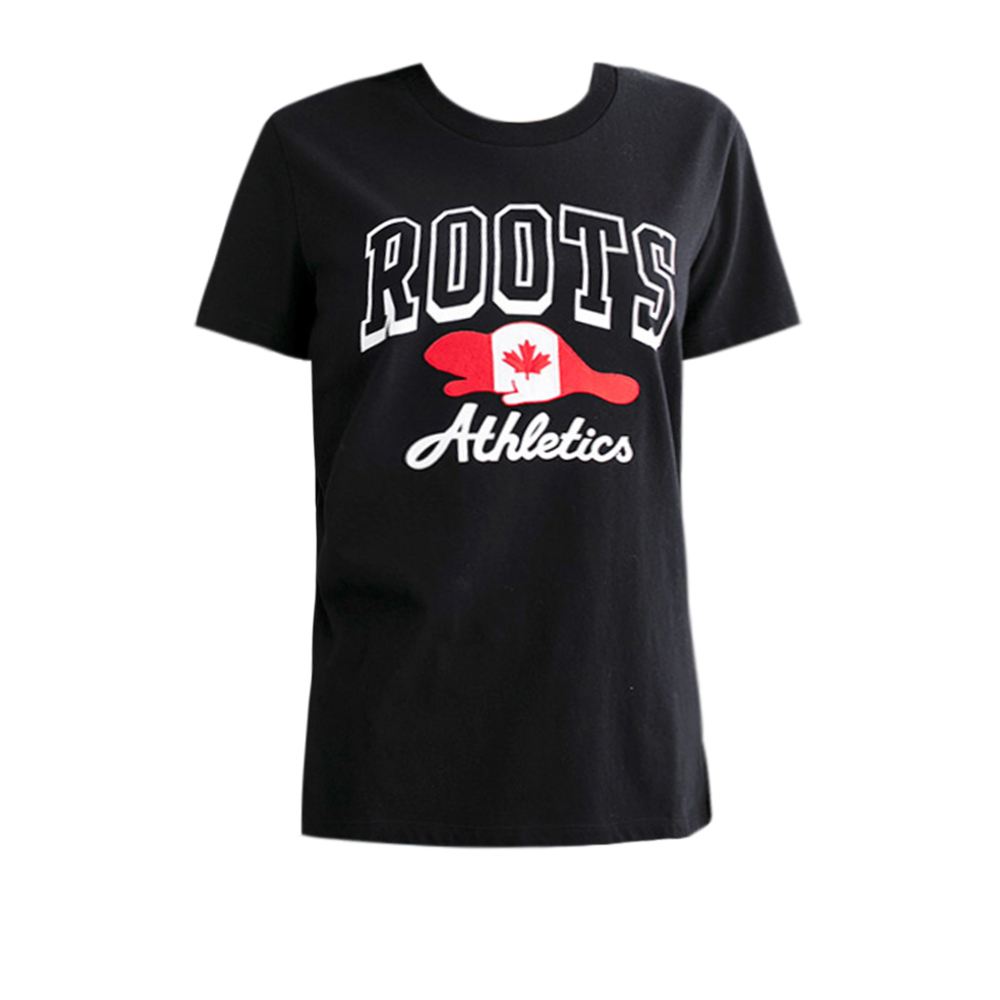 Roots Roots女裝- CANADA BEAVER 短袖上衣