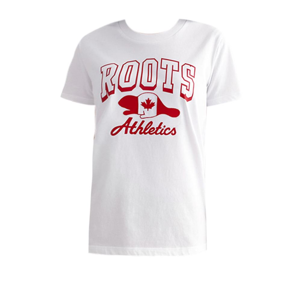 Roots Roots女裝- CANADA BEAVER 短袖上衣