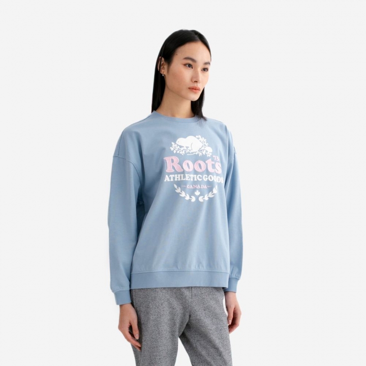 CLUBHOUSE CREWNECK SWEATSHIRTRoots女裝- CLUBHOUSE CREWNECK 圓領上衣