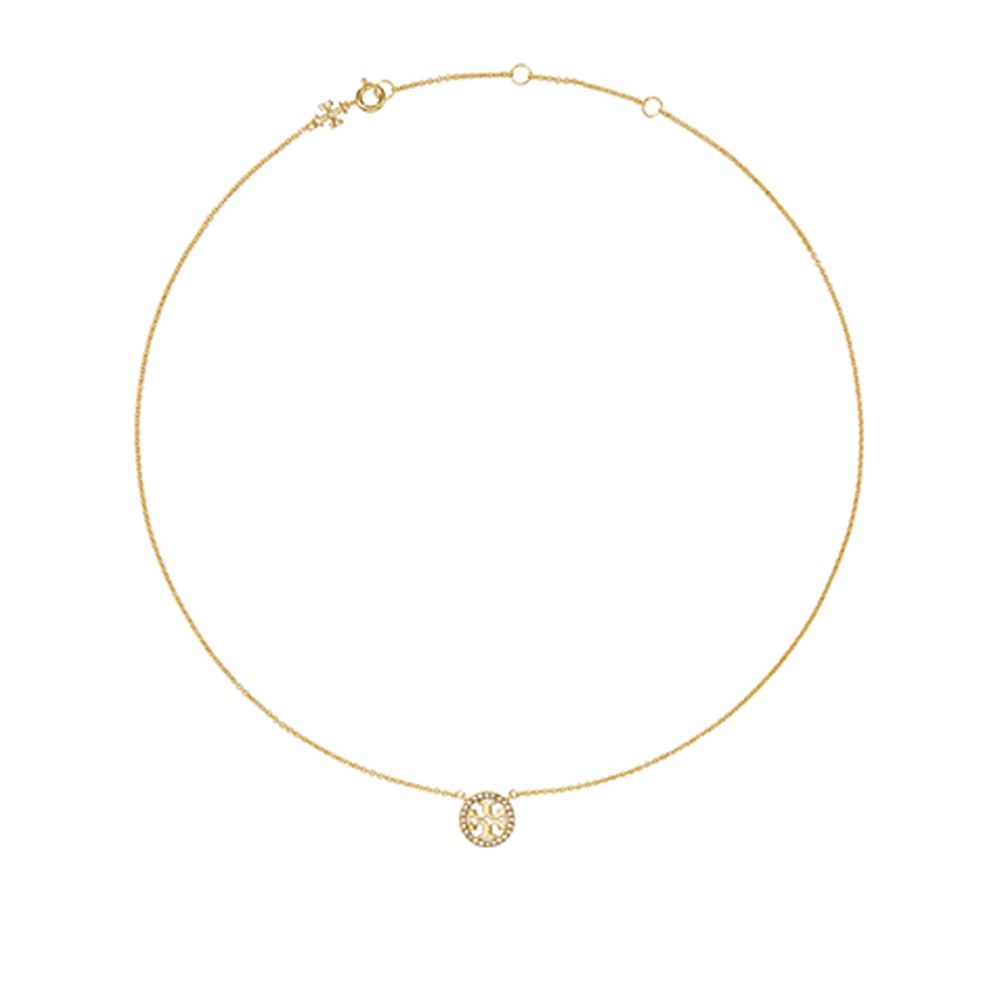 Tory Burch MILLER PAVE密鑲LOGO項鍊
