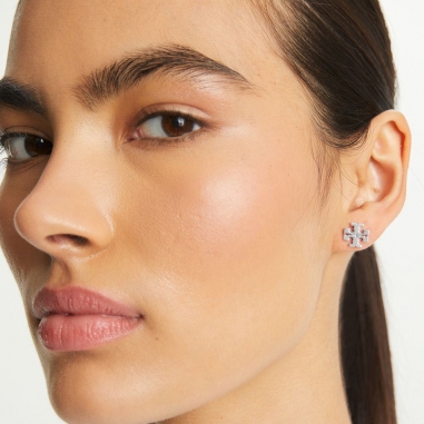 KIRA STUD EARRINGTB LOGO針式耳環