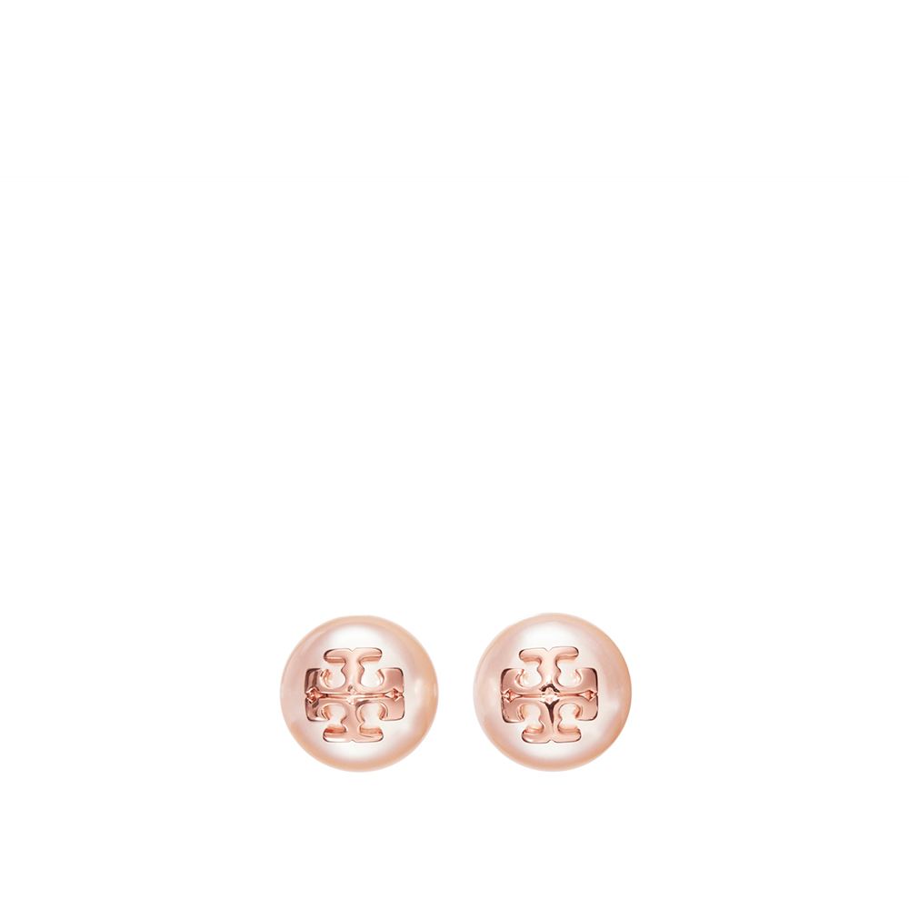 Tory Burch 珍珠蝶型穿釦耳環