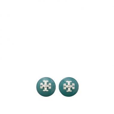 Tory Burch湯麗柏琦 RESIN LOGO 貼耳式耳環