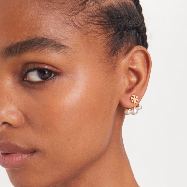 KIRA PEARL FRONT-BACK EARRINGKIRA PEARL FRONT-BACK 耳環