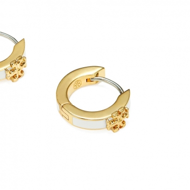 KIRA ENAMEL HUGGIE EARRINGKIRA ENAMEL HUGGIE 耳環