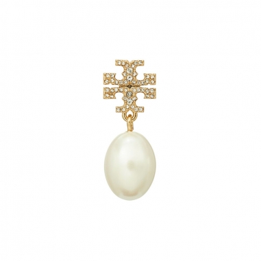 KIRA PAVE PEARL DROP EARRINGKIRA PAVE 珍珠吊墜耳環