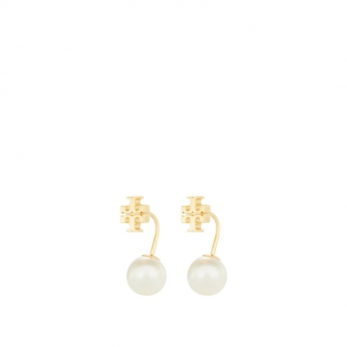 Tory Burch湯麗柏琦 PEARL FRONT-BACK 耳環