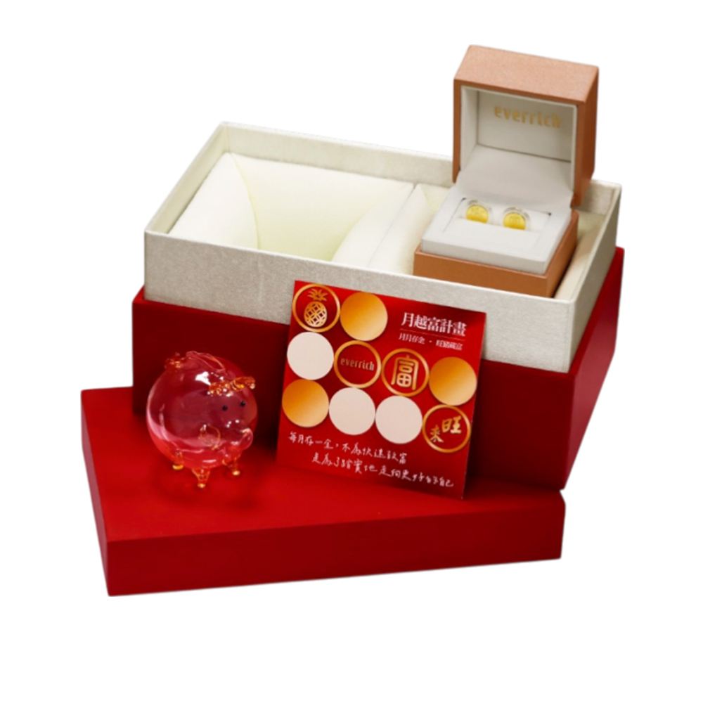 Ever Rich Jewelry 月越富計畫_旺豬藏富金幣禮盒