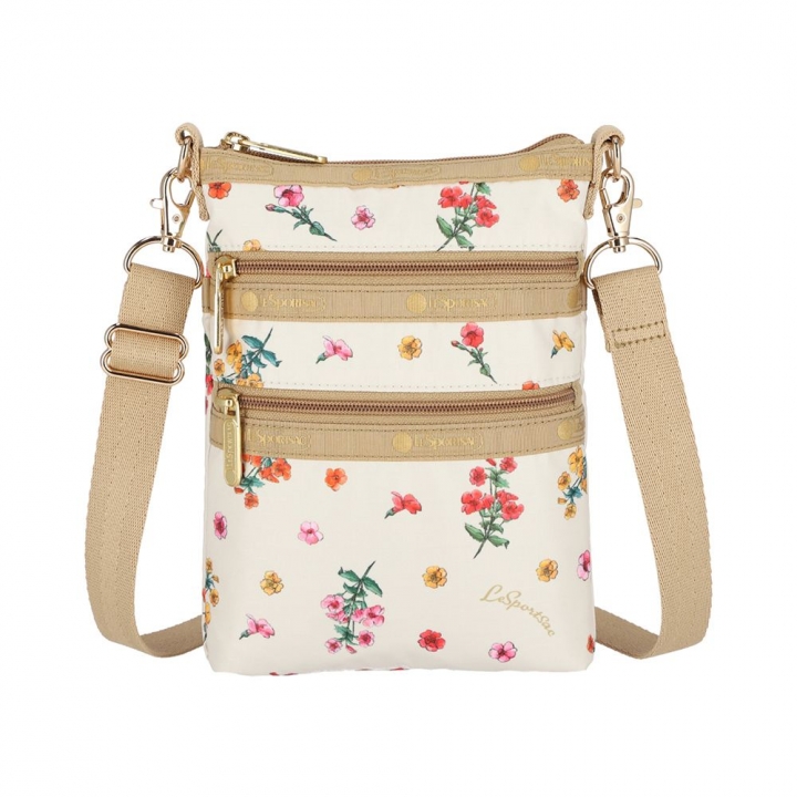 3 ZIP CROSSBODY三層拉鏈斜背包