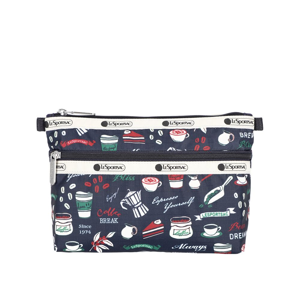 LeSportsac 雙層拉鍊化妝包