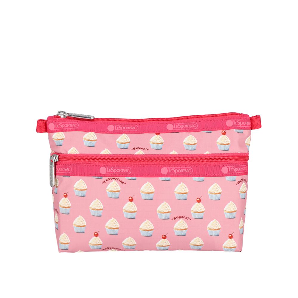 LeSportsac 雙層拉鍊化妝包