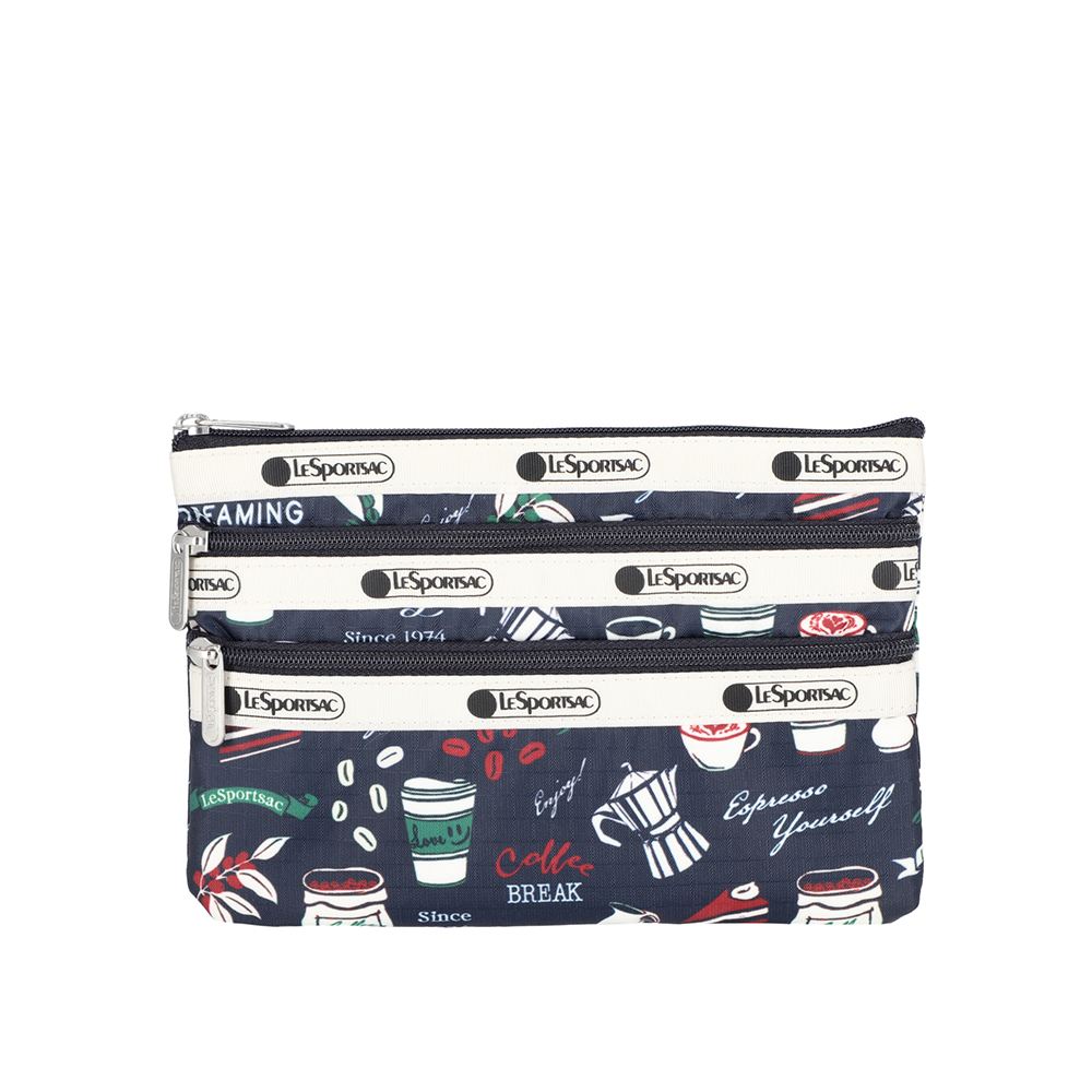 LeSportsac 三層拉鍊化妝包