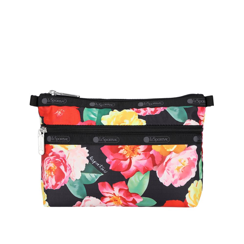 LeSportsac 雙層拉鍊化妝包