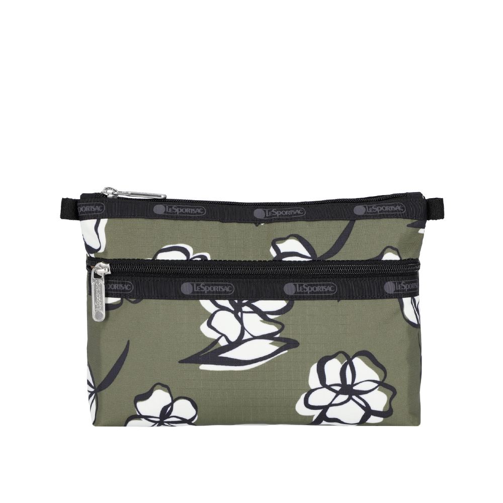 LeSportsac 雙層拉鍊化妝包