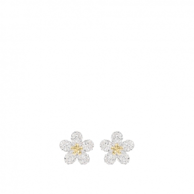 Swarovski施華洛世奇 Tough Flower 穿孔耳環