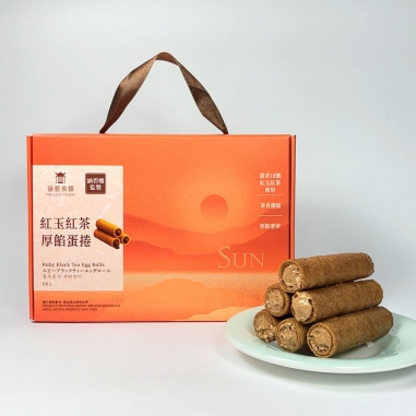 涵碧美饌|機場免稅獨家紅玉厚餡蛋捲禮盒