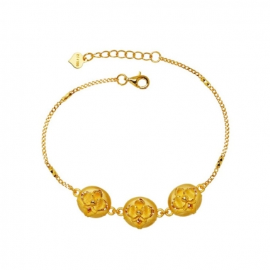 Ever Rich Jewelry昇恆昌珠寶 蘭之本質_純金手鍊_祿之蘭