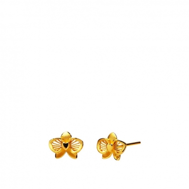 Ever Rich Jewelry昇恆昌珠寶 蘭之本質_純金耳環_絢之蘭