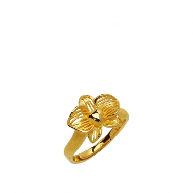 Ever Rich Jewelry昇恆昌珠寶 蘭之本質_純金戒指_華之蘭