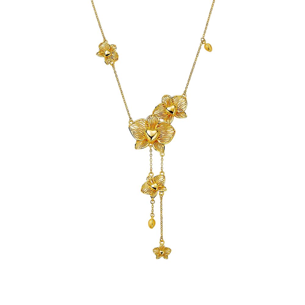 Ever Rich Jewelry 蘭之本質_純金項鍊_華之蘭