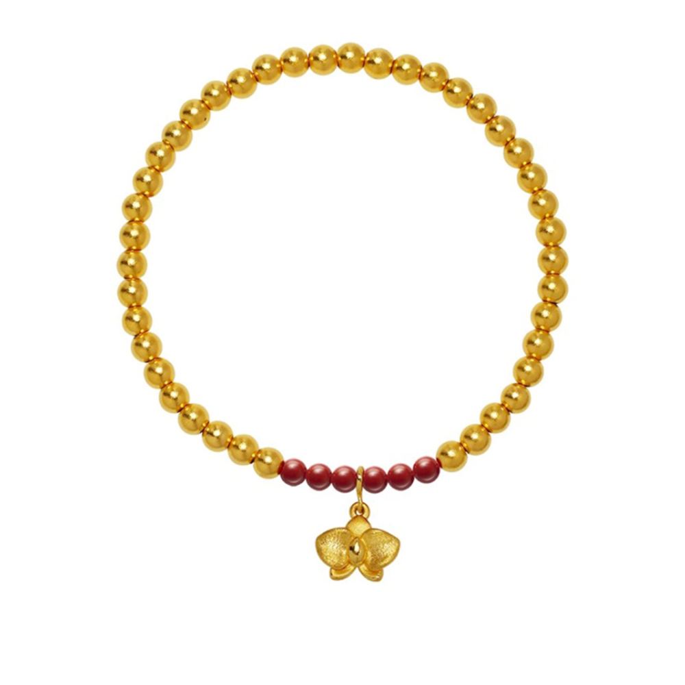 Ever Rich Jewelry 蘭之本質_純金串珠手鍊_綺之蘭