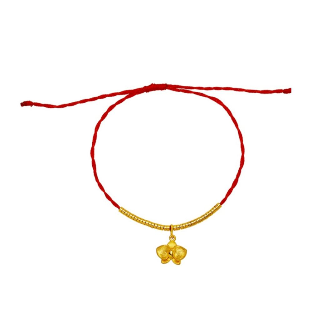 Ever Rich Jewelry 蘭之本質_純金紅繩手鍊_綺之蘭
