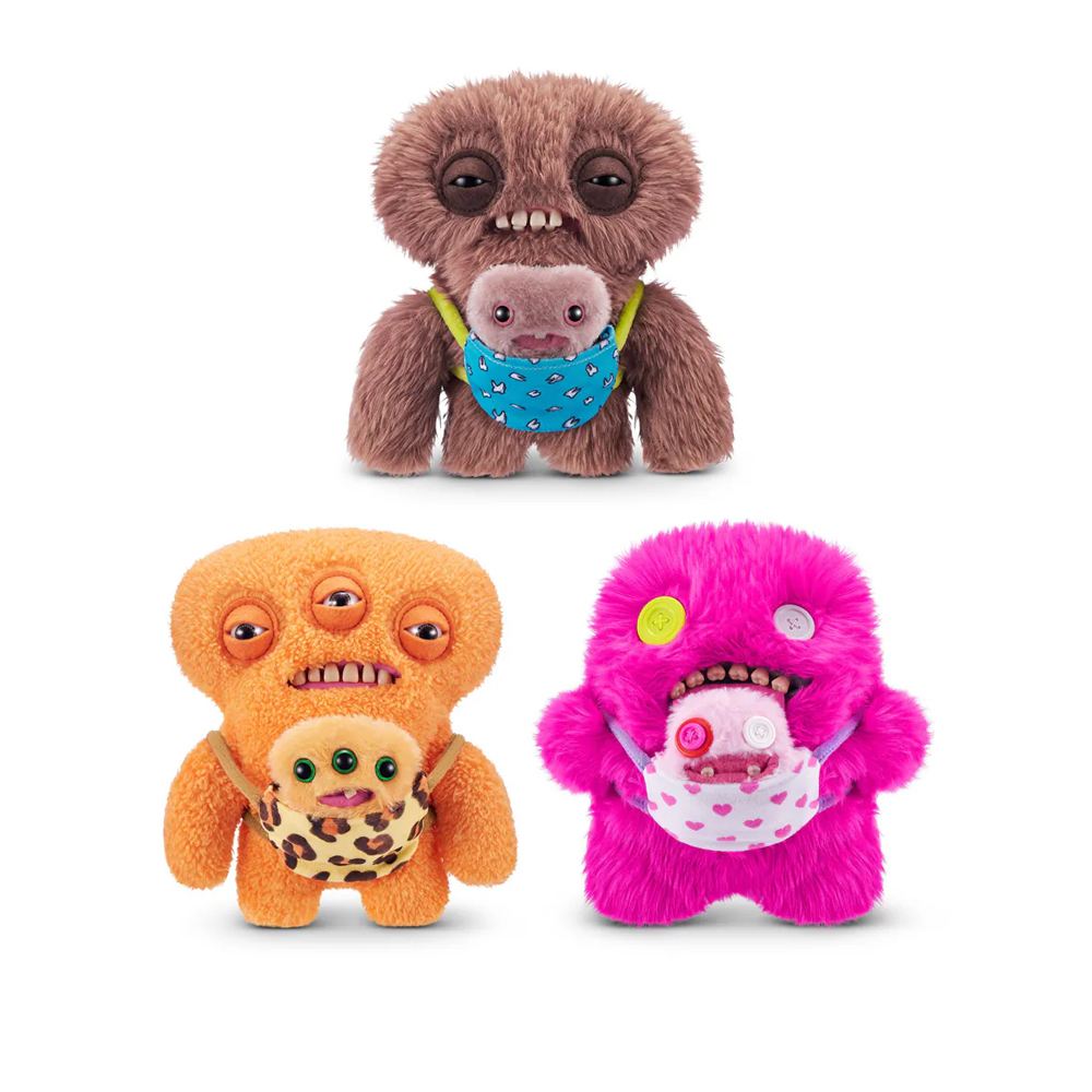 Fuggler 英國 FUGGLER 放克牙寶 萌牙怪獸 袋著這個小淘氣毛絨玩偶 9吋 (單入隨機出貨)