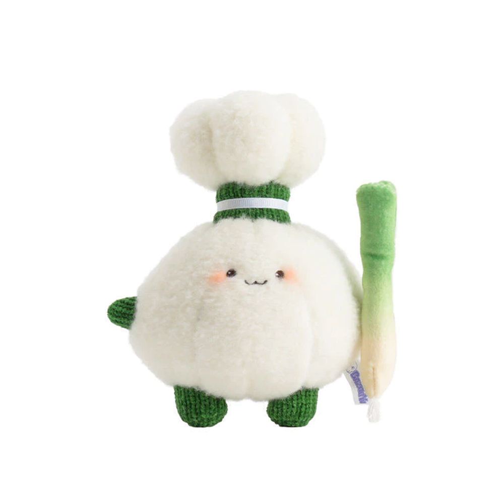 Bazuuyu Bazuuyu 芭爪娛｜蔬菜家族 食材毛絨玩具可愛擺件 蒜樂絨毛 8cm