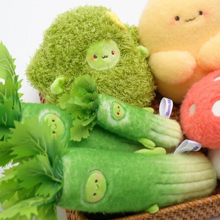 Bazuuyu 芭爪娛｜蔬菜家族 食材毛絨玩具可愛擺件 西藍歡絨毛 8cm