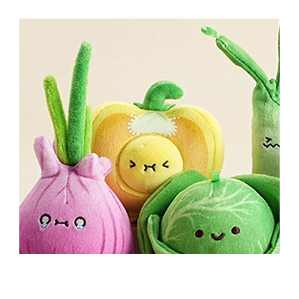 Bazuuyu Bazuuyu 芭爪娛｜BBQ燒烤店 食材毛絨玩具可愛擺件 甜椒烤蛋絨毛