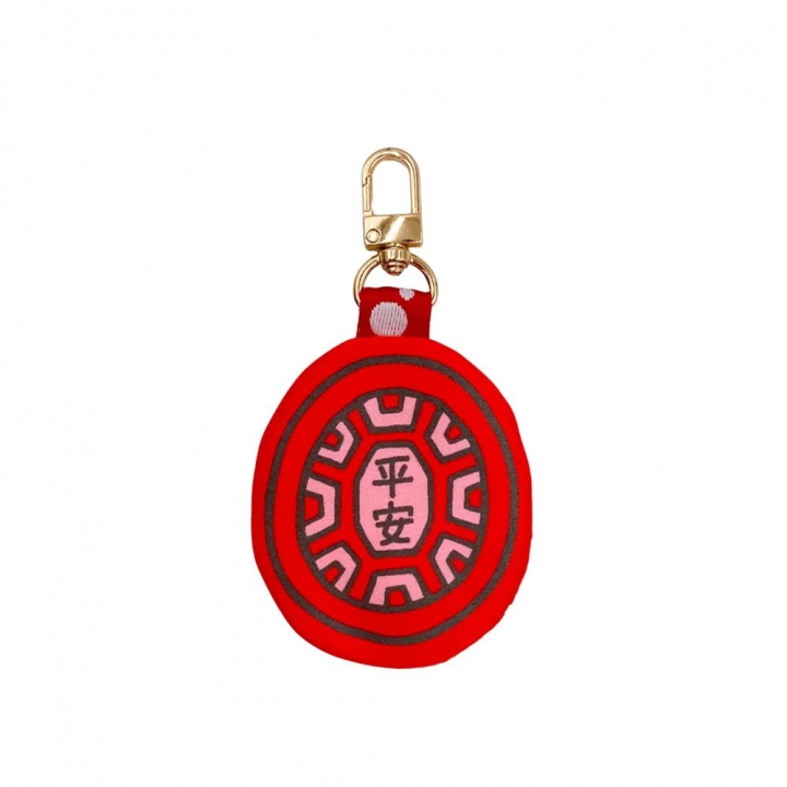 YIN TAIWAN - 茚 YIN TAIWAN|(平安)紅龜粿造型平安符袋鑰匙圈(可放AirTag)_83032-262713_大圖